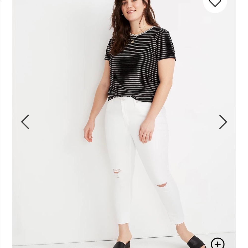 MADEWELL TALL SKINNY CROPPED DISTR NWT SZ 37